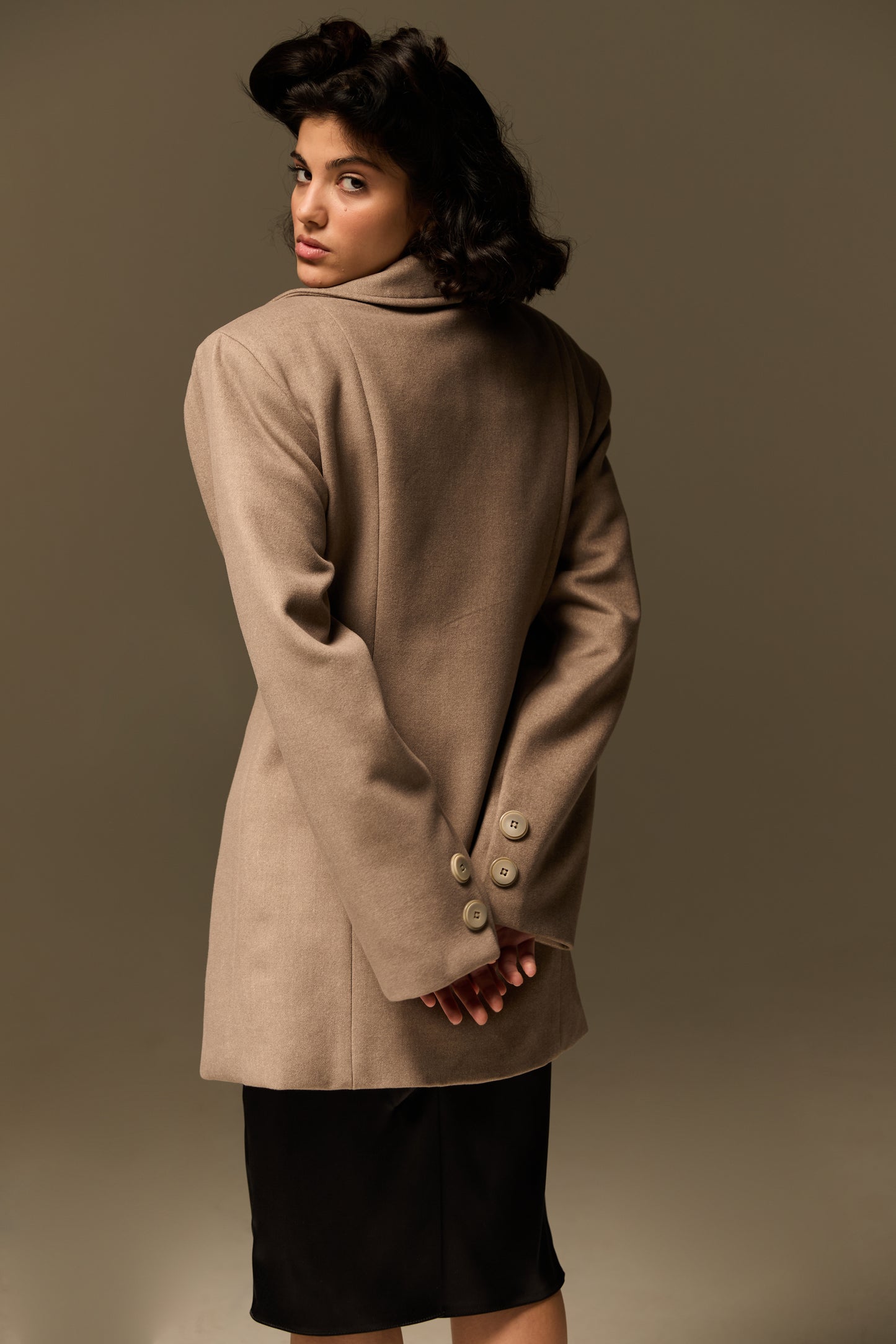 Gray wool coat