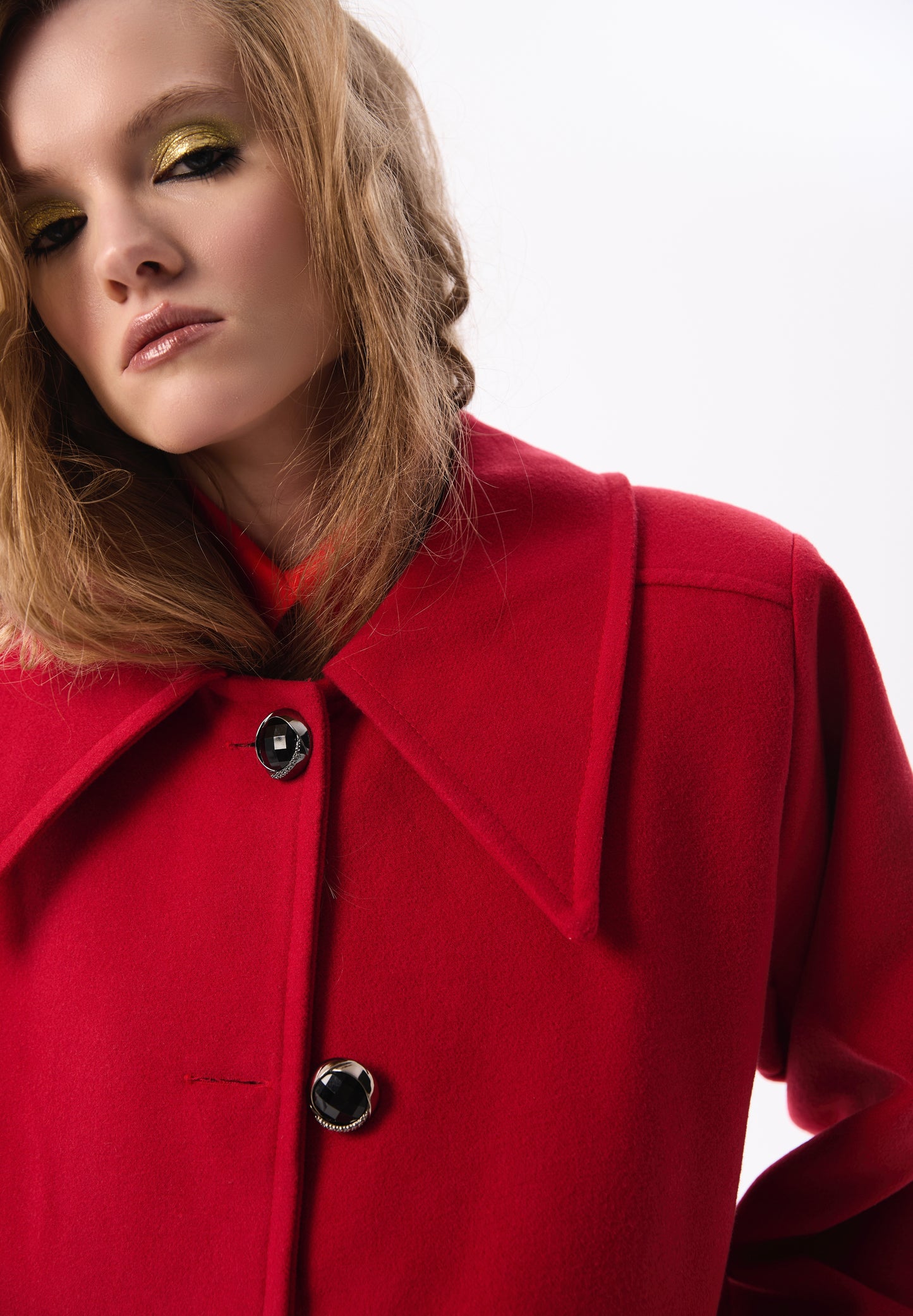 Red wool Coat